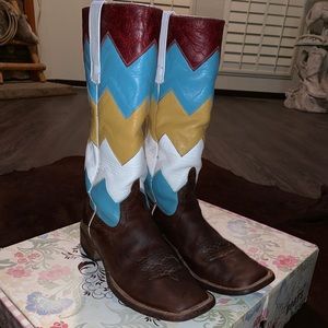 Anderson Bean-Macie bean women’s square toe boots